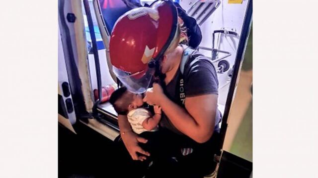 Una bombera amamantó a su bebé en medio del incendio del Autódromo de Las Termas y se volvió viral