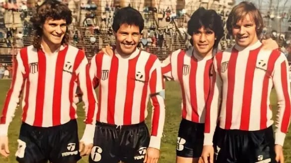 Miguel Ángel Russo y su pasado en Estudiantes. (Prensa Estudiantes)