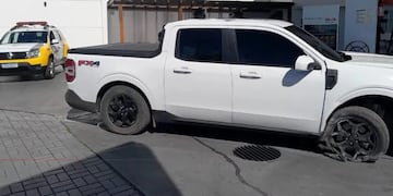 Misionero chocó con una camioneta Ford FX4 en Dionisio Cerqueira.