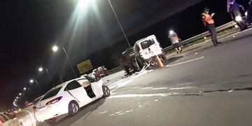 Accidente en autopista Córdoba-Carlos Paz. (Foto: Cadena 3).