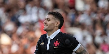 Pablo Vegetti, con doblete para el Vasco da Gama en Brasil.