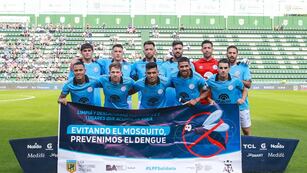 El 11 de Belgrano en su visita a Banfield.