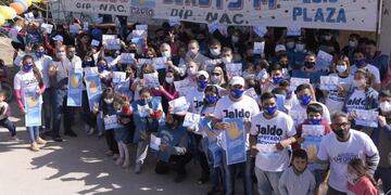 Jaldo visitó La Madrid.