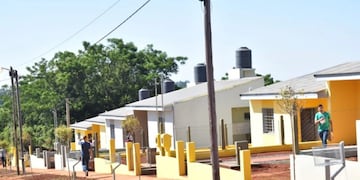 Entregaron viviendas del Iprodha en la localidad de Campo Grande.