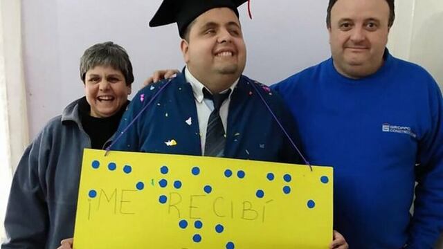 Logró recibirse de abogado en plena pandemia (Infobae)