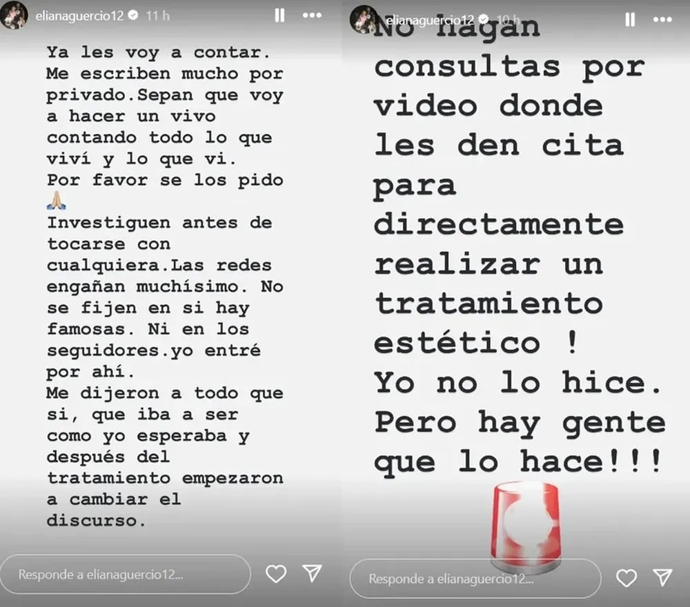 Eliana Guercio realizó una dura confesión por Instagram.