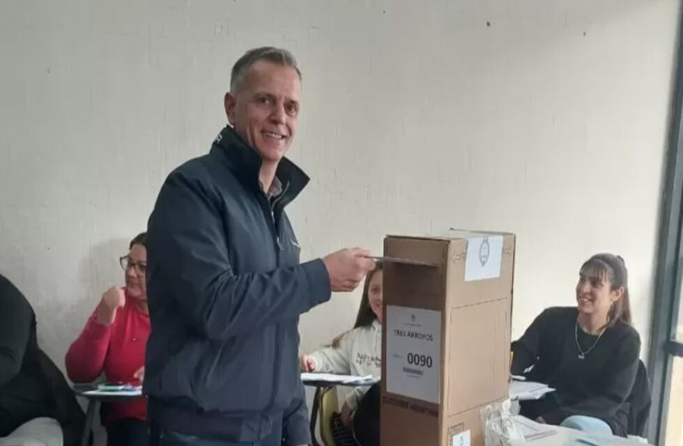 Elecciones 2023 en Tres Arroyos: Votó Werner Nickel