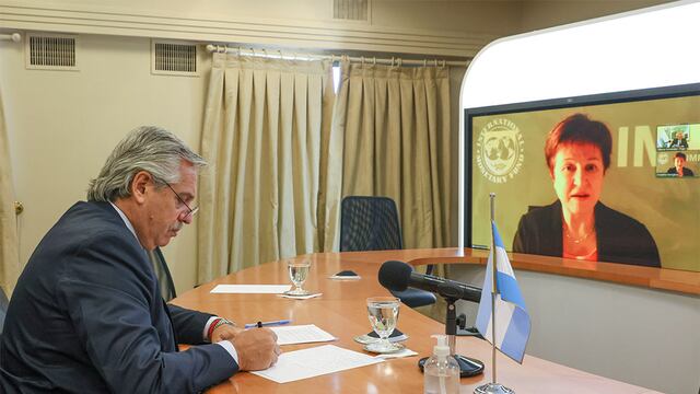 El presidente Alberto Fernández dialogó con la directora gerente del Fondo Monetario Internacional (FMI), Kristalina Georgieva.