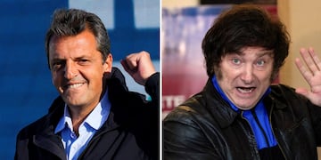 Sergio Massa y Javier Milei se mediarán el 19 de noviembre en la segunda vuelta.