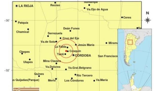Sismo en Córdoba.