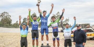 Tomás Moyano (Equipo Continental San Luis) volvió a ganar en el Campeonato mendocino de Critérium y Pista 2021.