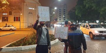 Movilización pidiendo la renuncia del Intendente Luis Castellano