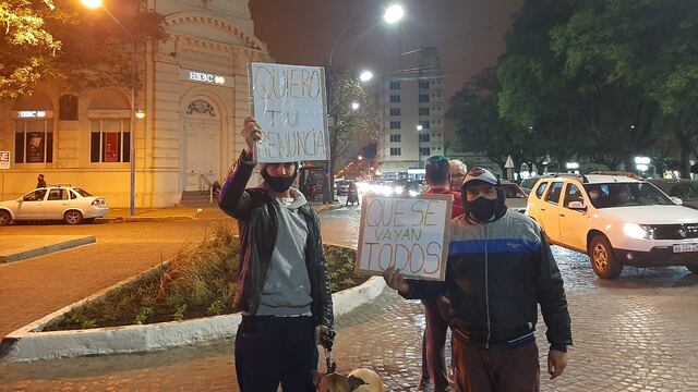 Movilización pidiendo la renuncia del Intendente Luis Castellano