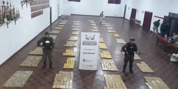 San Ignacio: Gendarmería Nacional secuestró marihuana.