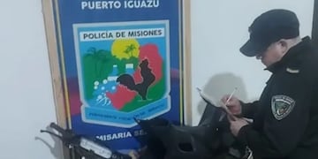Detuvieron en Puerto Iguazú a un delincuente acusado de asaltar a un motociclista.