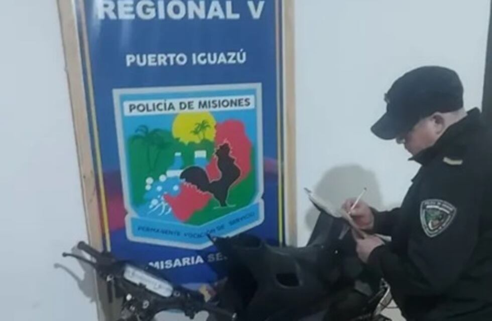 Detuvieron en Puerto Iguazú a un delincuente acusado de asaltar a un motociclista