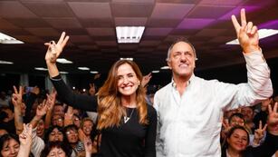 Daniel Scioli y Victoria Tolosa Paz desafían al kirchnerismo.