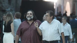 Roberto Baradel y Hector Cachorro Godoy.
Rosada
Foto Federico Lopez Claro