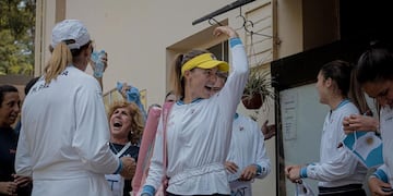 "Nachu" tiene 25 años y disputó el primer punto de la serie en San Miguel de Tucumán.