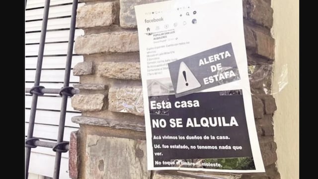 En San Luis armaron un grupo de Facebook para advertir por estafas con "alquileres truchos".