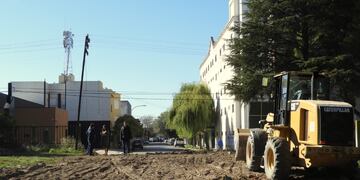 Punta Alta: avanza la obra para un nuevo egreso de la BNPB por calle Urquiza