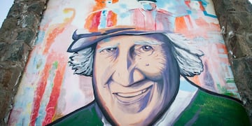 Mural del artista lasherino ubicado en el departamento natal.