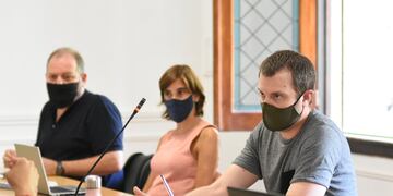 El vicepresidente del cuerpo deliberativo ratificó sus diferencias con Carlos Cardozo (izquierda) y demás referentes del PRO. (@roylopezmolina)