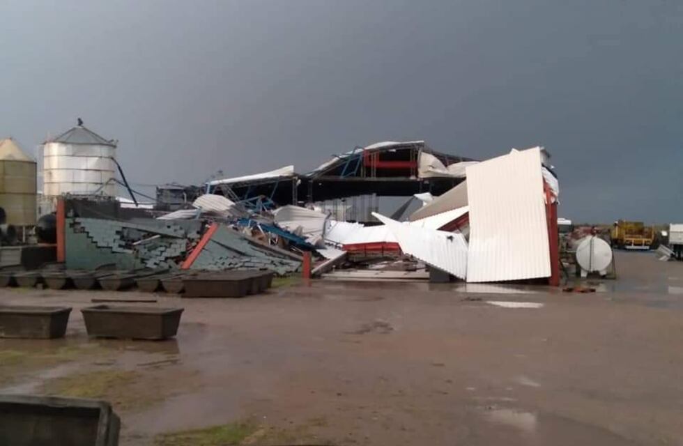 El tornado que afectó a Río Primero tuvo repercusiones en Arroyito y la zona. Cayeron 80 milímetros en nuestra ciudad
