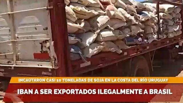 Secuestran contrabando de granos en El Soberbio.