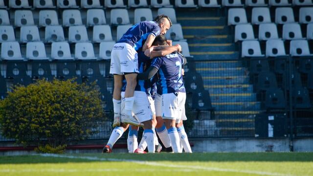 Todos festejan el gol de Claudio Bieler, el de la victoria ante All Boys
