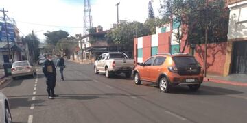 Accidente vial en pleno centro posadeño.