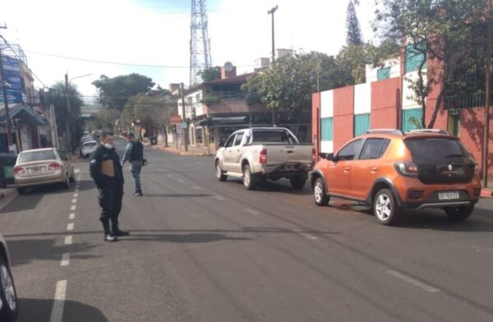 Accidente vial en pleno centro posadeño