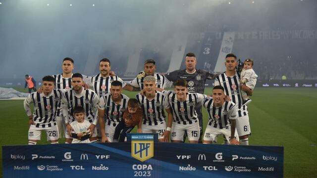 La formación de Talleres en el triunfo 2 a 1 ante Huracán. (Facundo Luque / La Voz).