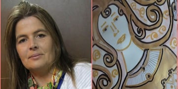 Cinthia Poulsen Hornum, Artista Plástica tresarroyense que decora con sus obras el Palacio Real de España subastará uno de sus trabajos