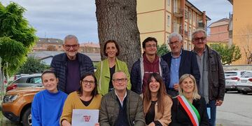 El banco en homenaje a Rafaela