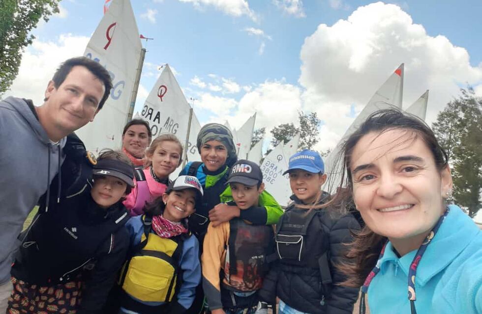 Guido Giambastiani, máximo exponente en la náutica de Mendoza, que apostó a la escuelita de vela