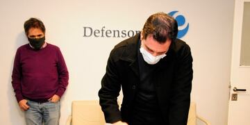 IOMA y la AMP llegaron a un principio de acuerdo por 60 días tras la mesa de diálogo convocada por la Defensoría del Pueblo (Twitter Guido Lorenzino)