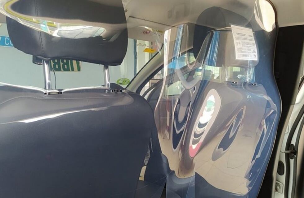 Se aprobó el uso de la mampara sanitaria en remises