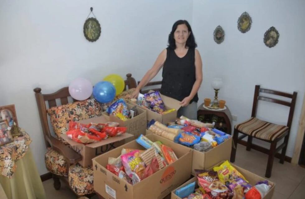 Cumplió 60 años, pidió 60 paquetes de galletitas para donar y recibió más de 200
