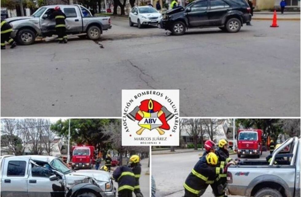 Marcos Juárez: accidente en avenida Alem y Rivadavia
