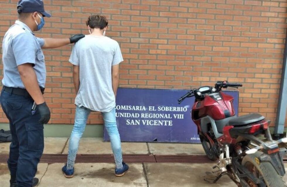 Fue detenido en El Soberbio con una moto robada en Iguazú