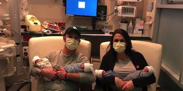 Cuatrillizos en Texas (Créditos: Familia Marr)