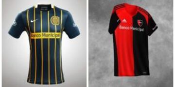 Camisetas de los equipos rosarinos