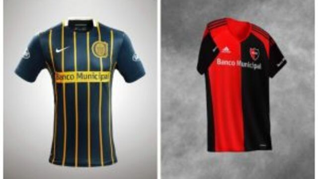 Camisetas de los equipos rosarinos