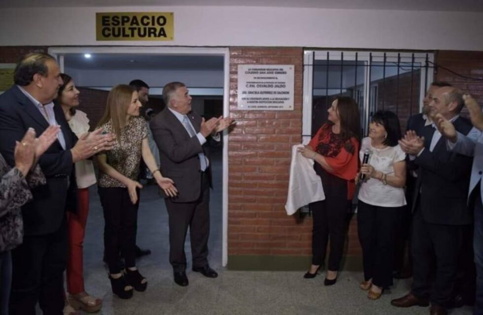 Osvaldo Jaldo visitó el Colegio San José Obrero de Alderetes
