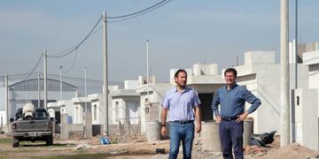 Obra de viviendas en Arroyito Mauricio Cravero Daniel Lafarina