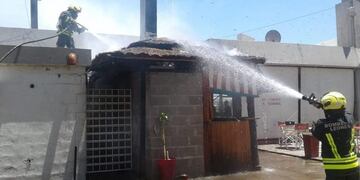 Incendio en Bar de la Terminal de Leones