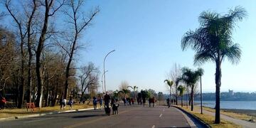 Costanera en Villa Carlos Paz\u002E (Foto: VíaCarlosPaz)\u002E