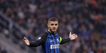 Mauro Icardi tiene una lesión menor y estará disponible en poco tiempo\u002E Foto: AP\u002E