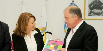 La intendenta Mónica Fein encabezó la delegación que fue recibida por el Comité Olímpico Argentino\u002E